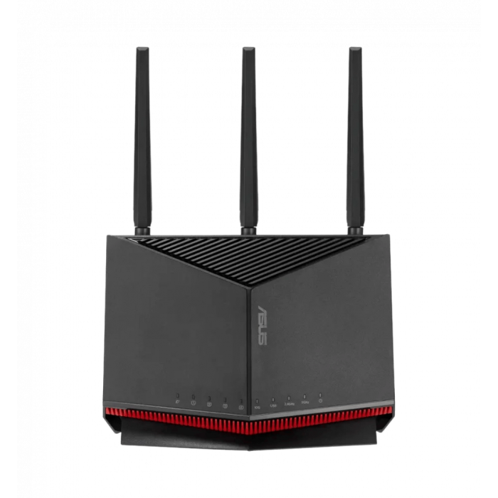 Маршрутизатор ASUS RT-BE86U BE6800, 3x2.5GE LAN, 1x2.5GE LAN/WAN, 1x10GE LAN/WAN, 1xUSB3.2, 1xUSB2.0