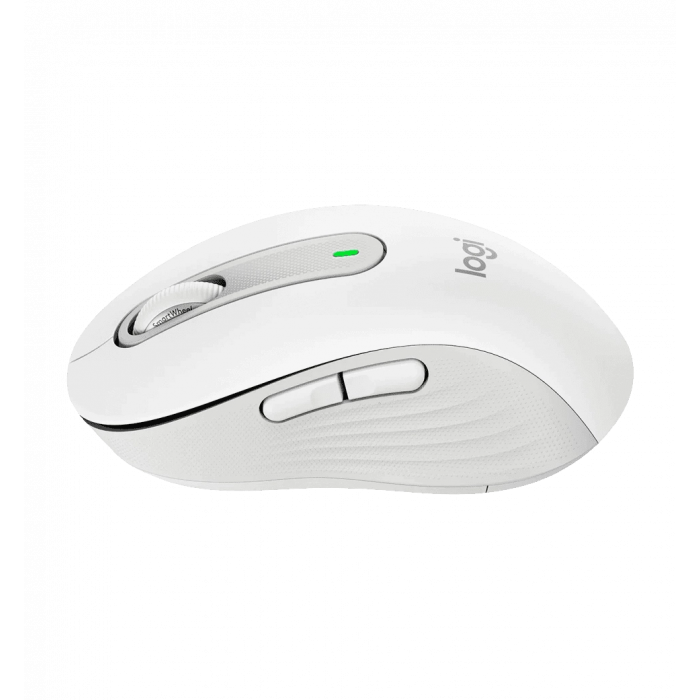 LOGITECH M650L Signature Bluetooth Mouse - OFF-WHITE - LEFT