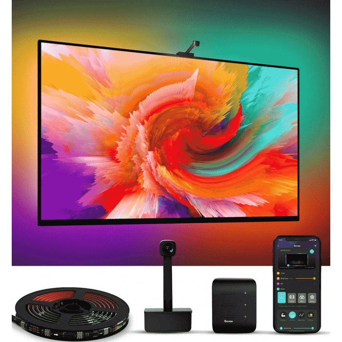 Набір адаптивного підсвічування Govee H6199 DreamView T1 TV Backlight 55-65', RGBIC, WI-FI/Bluetooth, чорний