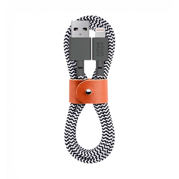 Native Union Belt Cable Lightning Zebra (1.2 m) (BELT-L-ZEB-2-NP)