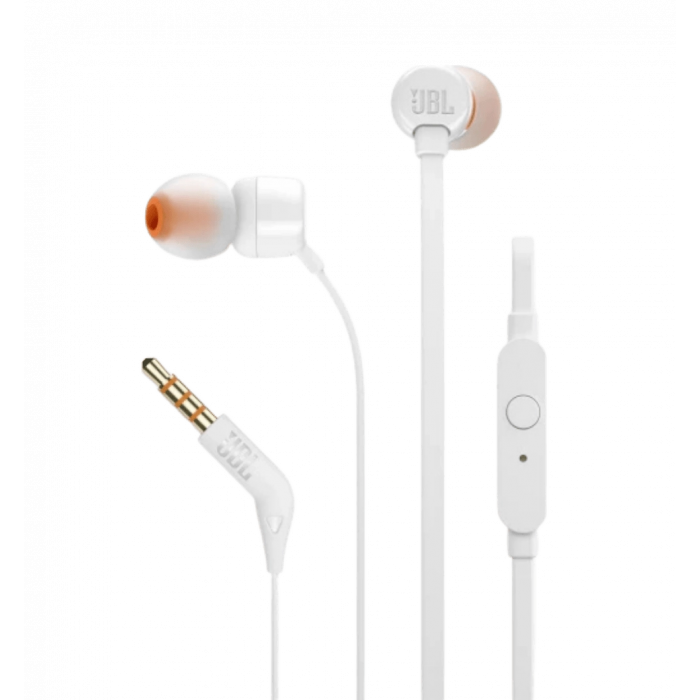 Навушники з мікрофоном JBL Tune 110 White (JBLT110WHT)