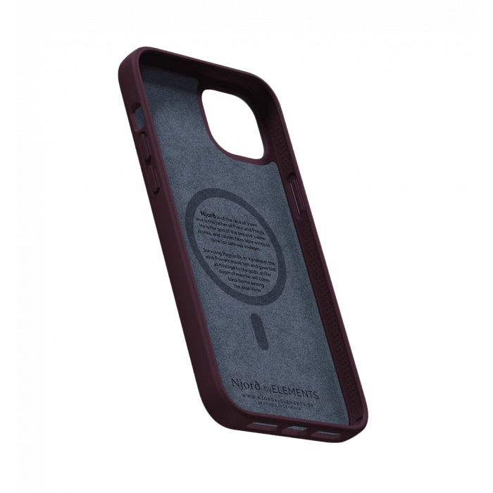 Чохол Njord Salmon Leather MagSafe Case Rust for iPhone 14 (NA41SL03)