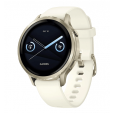 Смарт-годинник Garmin Venu 4 41 mm Lunar Gold with Bone Silicone Band (010-03013-00)
