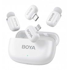 Бездротовий петличний мікрофон BOYA mini-13 Type-C/Lightning White