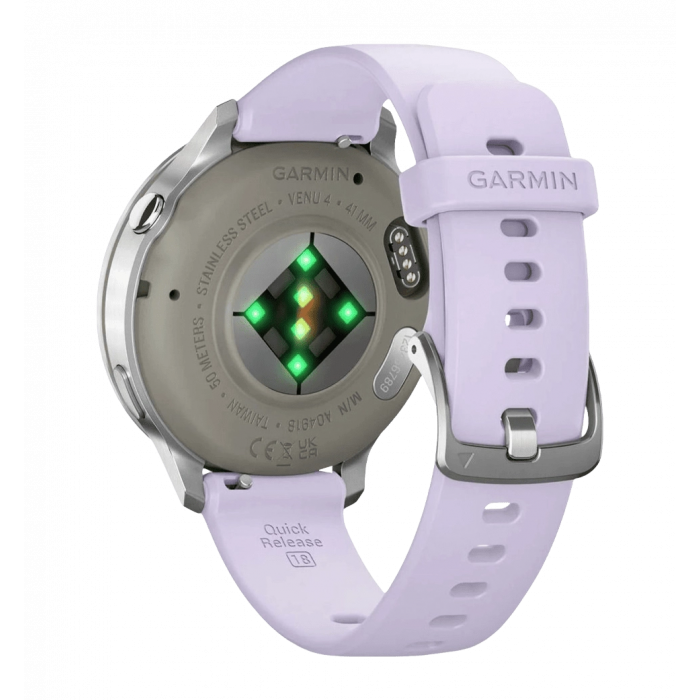 Smart watch Garmin Venu 4 41 mm Silver with Periwinkle Silicone Band (010-03013-01)
