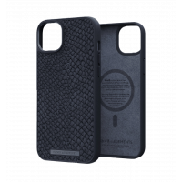Кожаный чехол MagSafe Чохол Njord Salmon, черный для iPhone 14 Plus (NA42SL00)