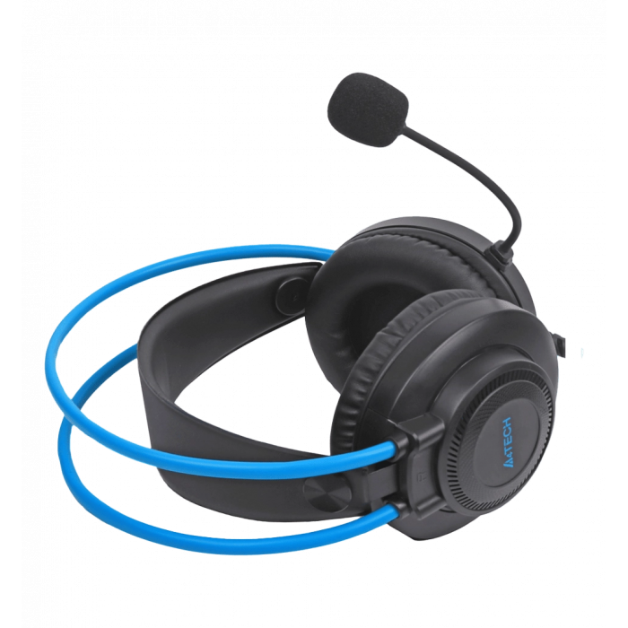 Навушники A4-Tech FH200i (Blue) з мікрофоном,колір сірий + блакитний