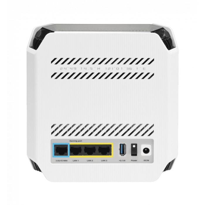 Система WiFi-Mesh ASUS ROG Rapture GT6 AX10000, 3xGE LAN, 1x2.5GE WAN, 1xUSB 3.2, 1мод, білий