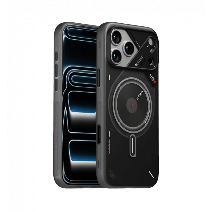 Чохол AULUMU A17 Frosted case for iPhone 17 Pro Translucent Gray Black A17-TPU-GY-PRO