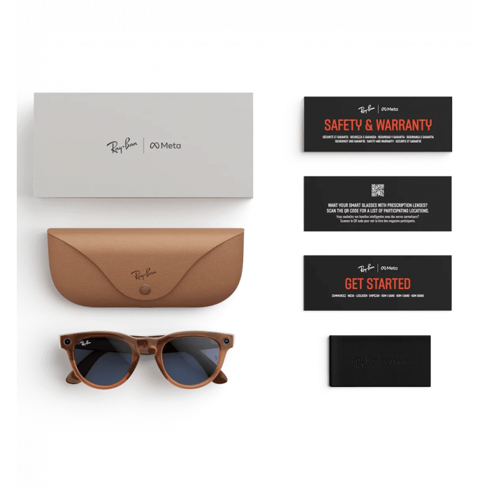 Смарт-окуляри Meta Headliner Shiny Caramel/Clear to Blue Transition Lenses (RW4009 6706MF50)