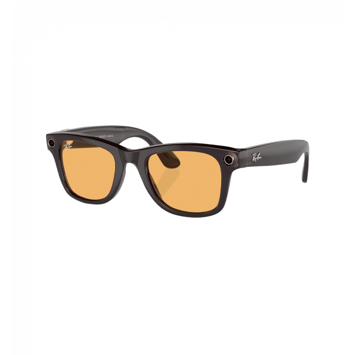 Смарт-окуляри Ray-Ban Meta Wayfarer Shiny Rebel Black/Amber size L (RW4006 675385 50-22)