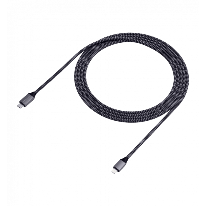 Satechi USB-C to Lightning Cable Space Gray (1.8 m) (ST-TCL18M)