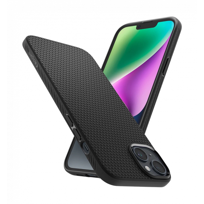 Чохол Spigen  iPhone 14 Plus Liquid Air, Matte Black (ACS04891)
