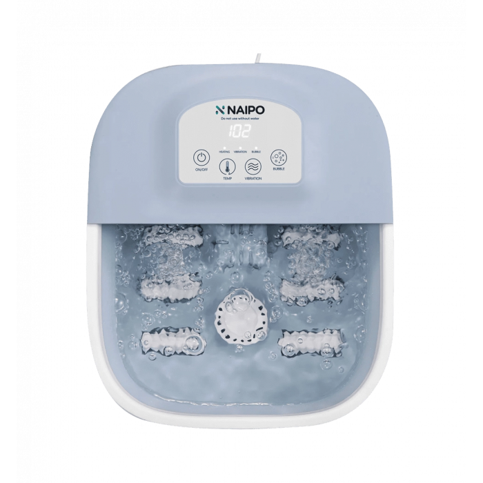 Спа-масажер NAIPO Foot Spa Massager для ніг з підігрівом, вібрацією та функцієюмасажу Шиатцу з діста