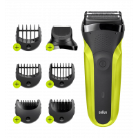 Електробритва BRAUN 300BT Series 3 5408 Black/Green (4210201276395)