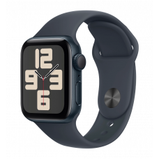 Apple Watch SE 2 2024 40mm Midnight Aluminium Case with Midnight Sport Band S/M (MXE73)