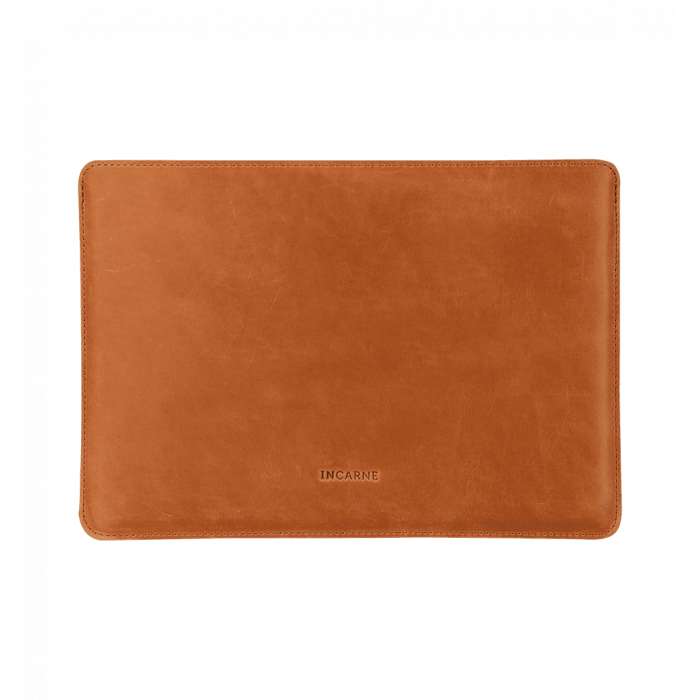 Шкіряний чохол INCARNE Gamma Plus MacBook Air 13" 2018-2022 коньяк