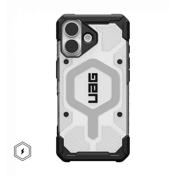 Чохол UAG для iPhone 17, Pathfinder Clear MagSafe, Ice/Silver