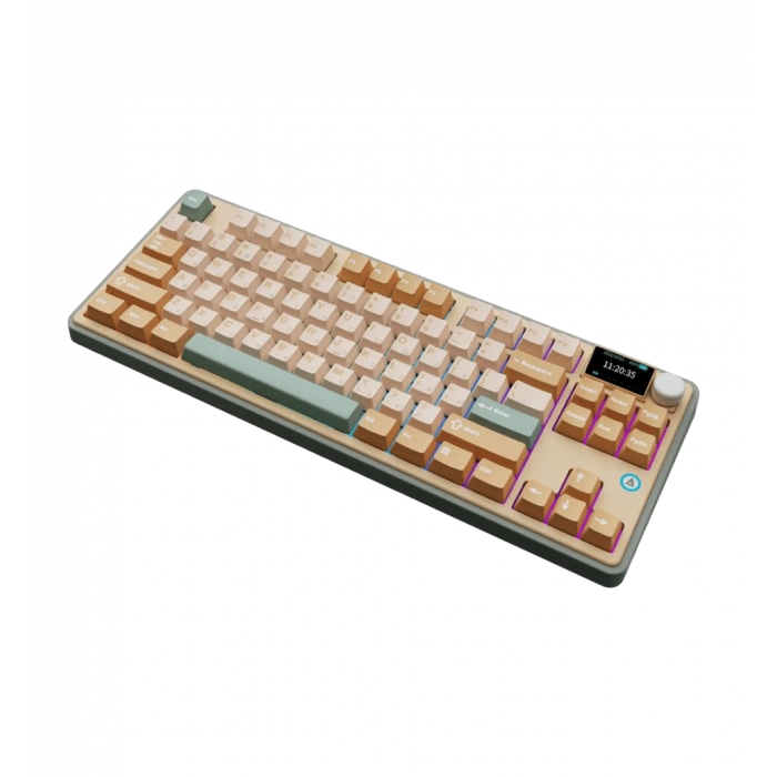 Бездротова механічна клавіатура Ajazz AK870 Jasmine Switch - Yellow (AK870-JS-YWG)