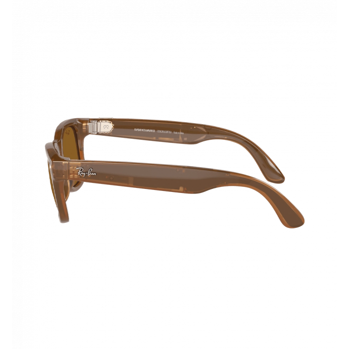 Смарт-окуляри Ray-Ban Meta Wayfarer Shiny Caramel/Polar Brown size L (RW4006 670683 50-22)