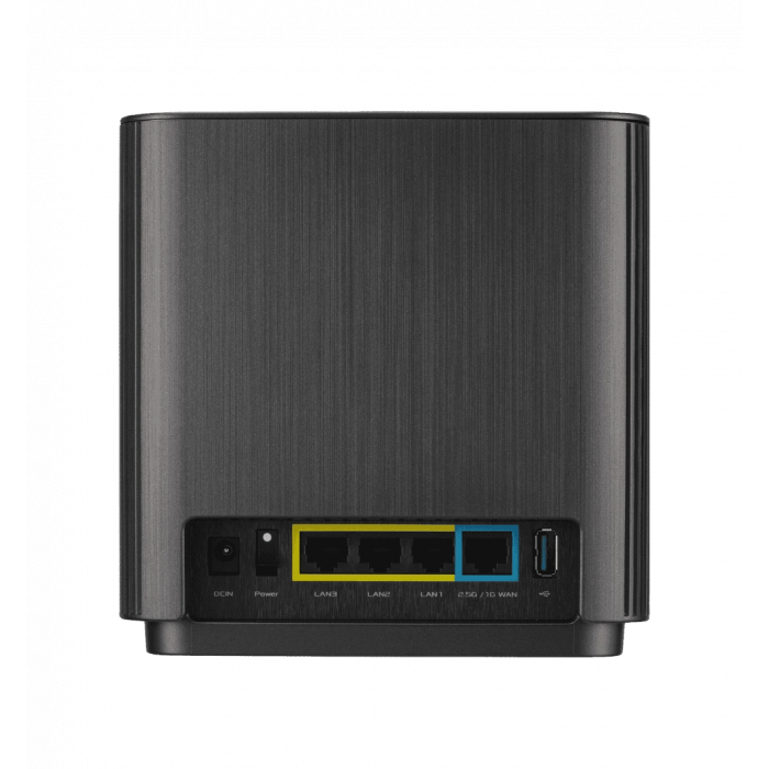Система WiFi-Mesh ASUS ZenWiFi XT9 AX7800, 3xGE LAN, 1x2.5GE WAN, 1xUSB 3.2, 1 мод, чорний
