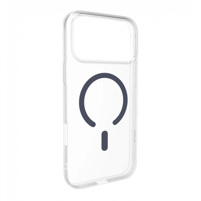 Чохол Puro Cover in TPU+PC "LITE MAG" with Magsafe for iPhone 17 Pro Max, transparent and dark blue PUIPC17P69LITEMDKBL