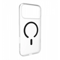 Чохол Puro Cover in TPU+PC "LITE MAG" with Magsafe for iPhone 17 Pro, transparent and black PUIPC17P63LITEMBLK
