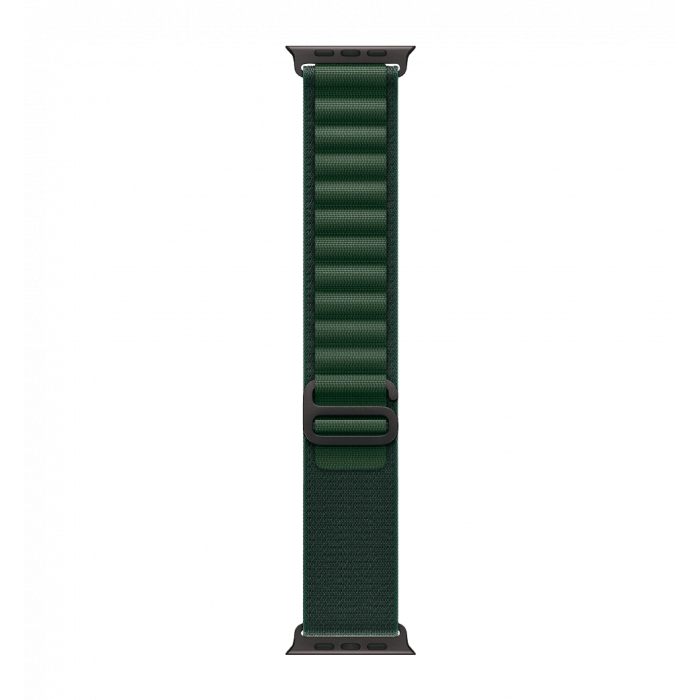 Apple Watch Ultra 2 49mm GPS + LTE Black Titanium Case with Dark Green Alpine Loop Small (MX4Q3)