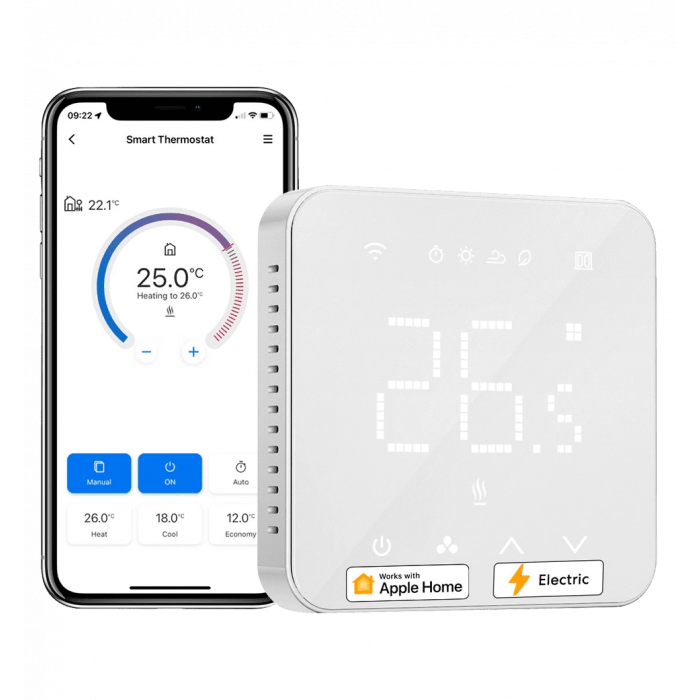 Умный Wi-Fi термостат (только электрическое отопление) Meross MTS200HK(EU)