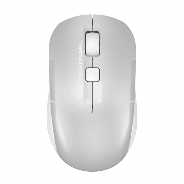 Миша бездротова A4Tech Fstyler FB26CS Air2 (Icy White), колір сірий+білий