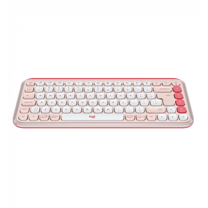 LOGITECH POP ICON KEYS - ROSE - US INT'L - BT - N/A - INTNL-973