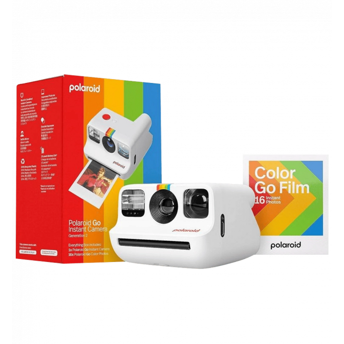 Камера миттєвого друку Polaroid Go Gen 2 White (009097) +16 instant photos