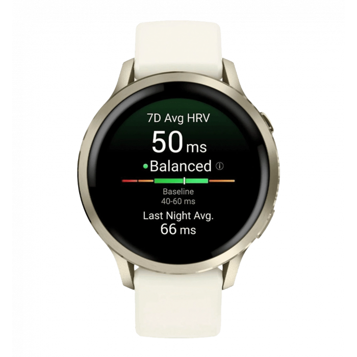 Smart watch Garmin Venu 4 41 mm Lunar Gold with Bone Silicone Band (010-03013-00)