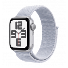 Apple Watch SE 2 2024 44mm Silver Aluminium Case with Blue Cloud Sport Loop (MXET3)