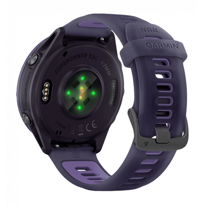 Спортивний годинник Garmin Forerunner 570  47mm Indigo Aluminium with Translucent Imperial Purple/Indigo Band (010-02971-02)