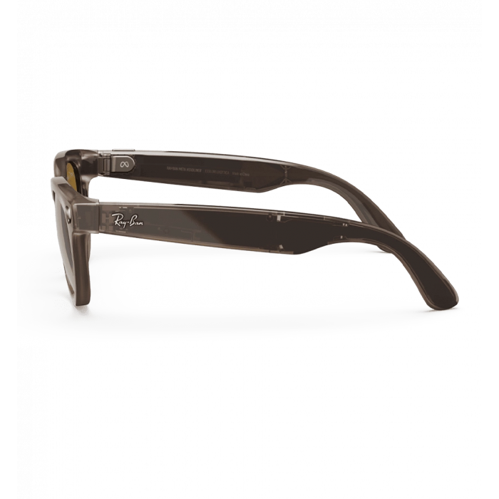 Смарт-окуляри Ray-Ban Meta Headliner Shiny Warm Stone Frame Clear/Clear Lenses (RW4009 6705ZX 50-23)